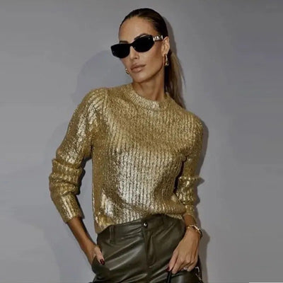 Gold Foil Sweater