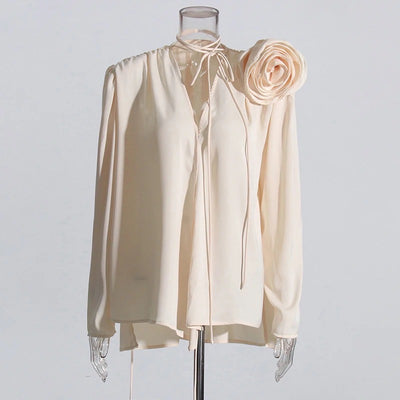 Silk Flower Blouse