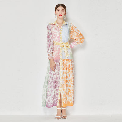Floral Chiffon Maxi Dress