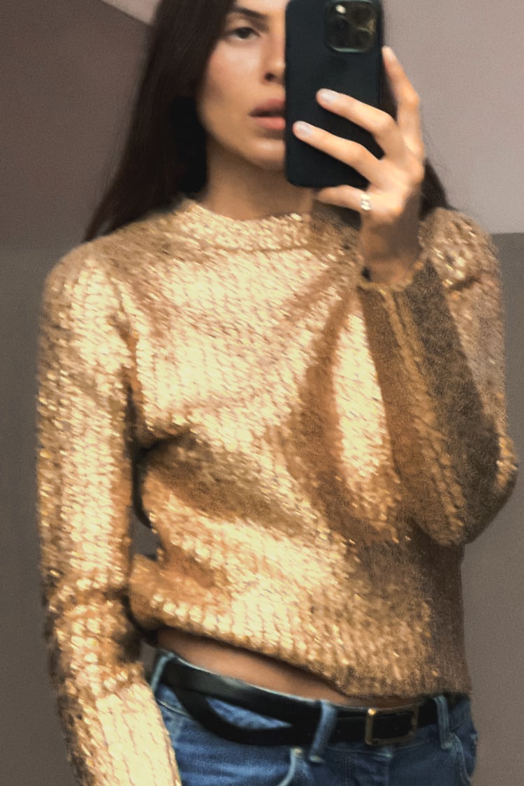 Gold Foil Sweater