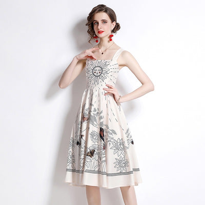 Printed Skater Dress