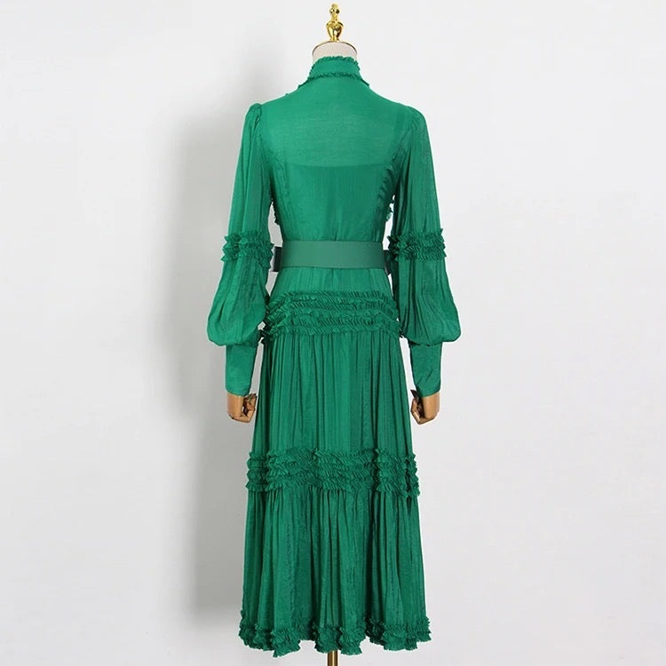 Frilled Maxi Dress