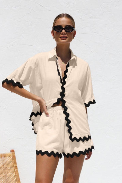 Birdie Coord Set - Cream