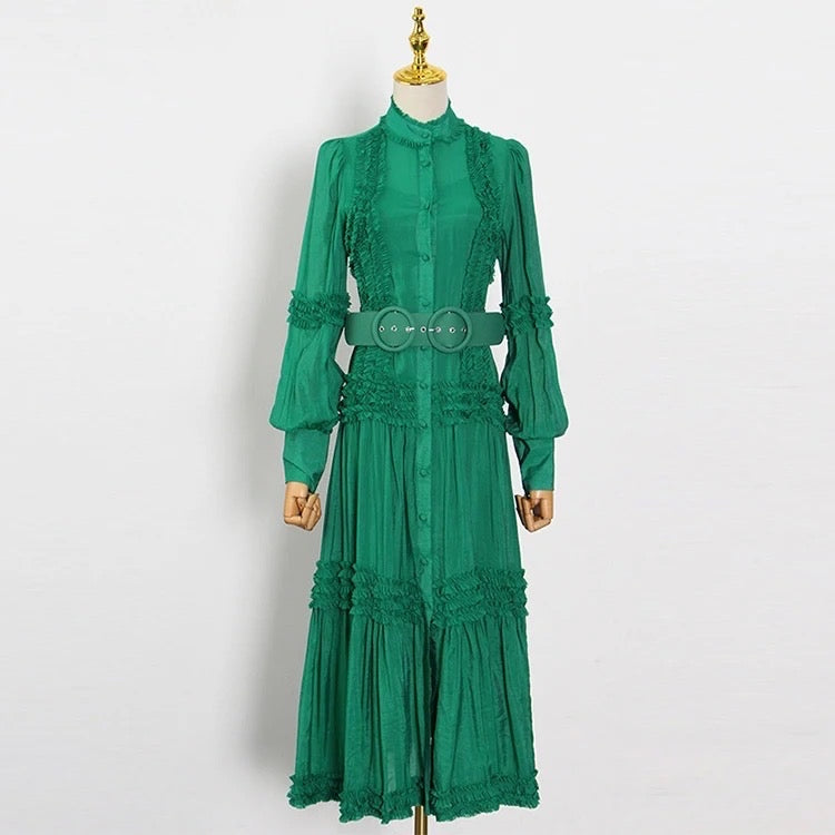 Frilled Maxi Dress