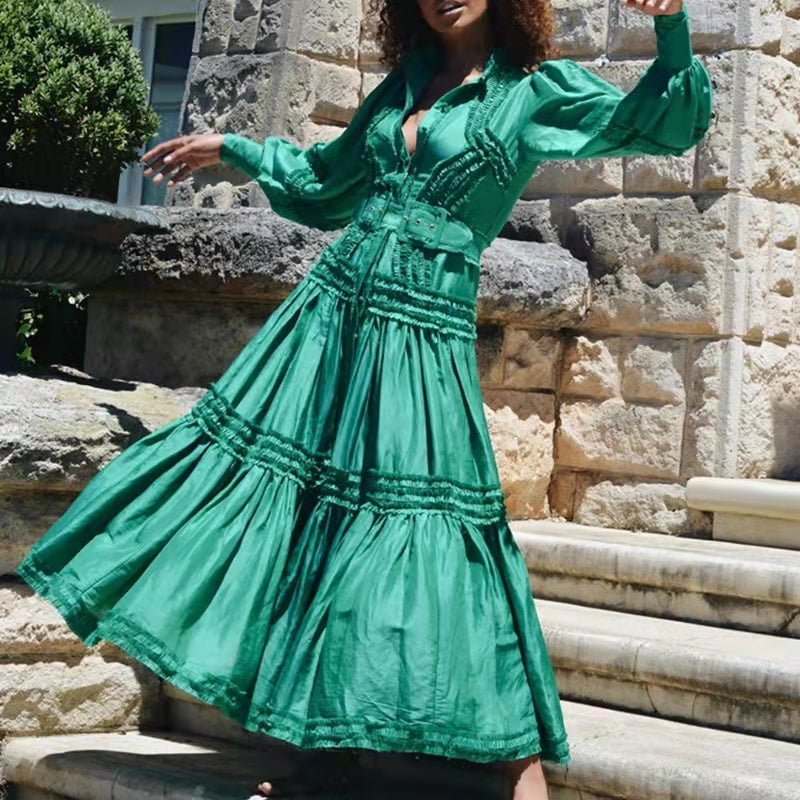 Frilled Maxi Dress