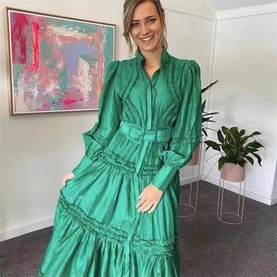 Frilled Maxi Dress