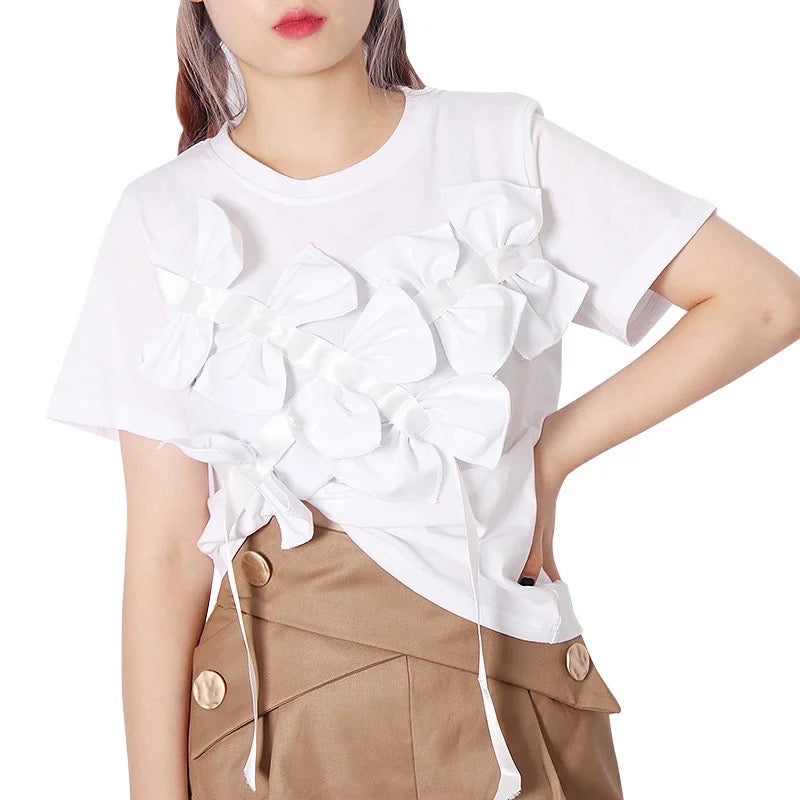 Bow T-shirt - White