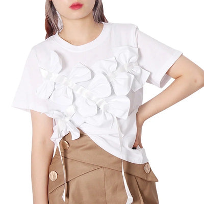Bow T-shirt - White