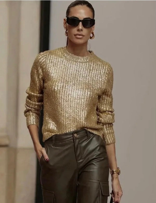 Gold Foil Sweater