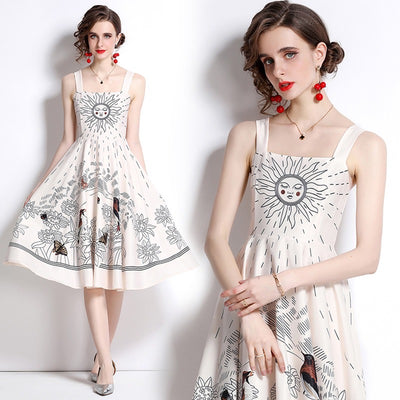 Printed Skater Dress
