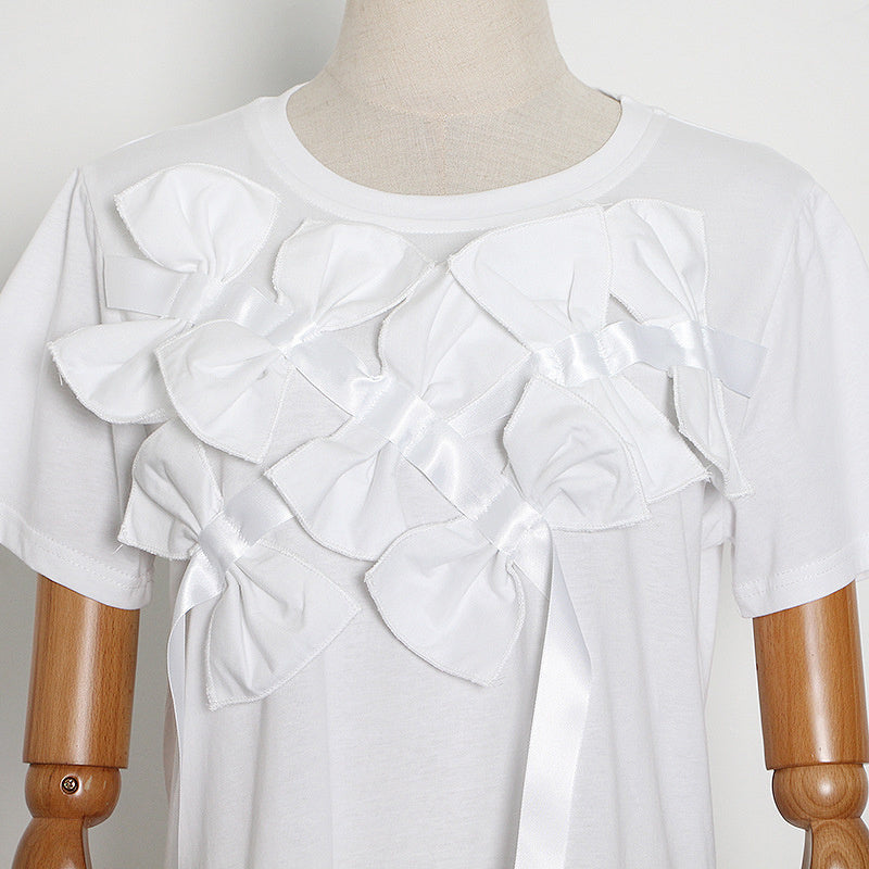 Bow T-shirt - White