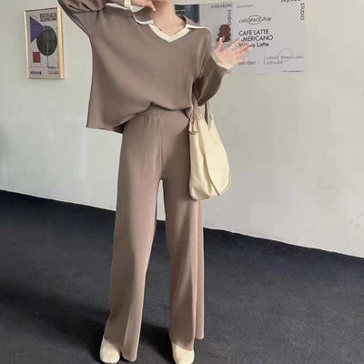 Taupe Knit Coord Set