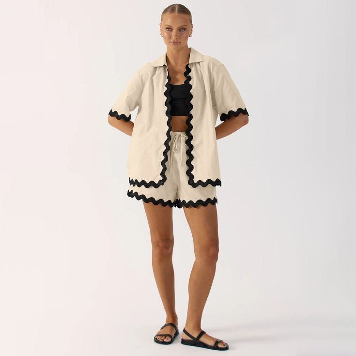 Birdie Coord Set - Cream