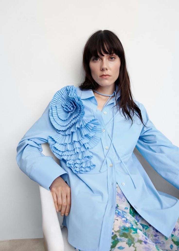 Rosette Shirt Blue