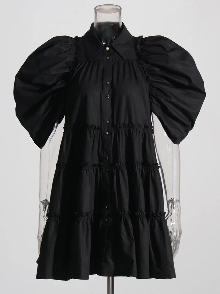 Cecilie Mini Dress - Black