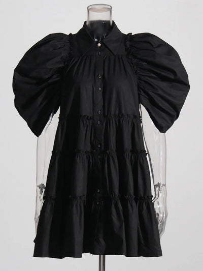 Cecilie Mini Dress - Black