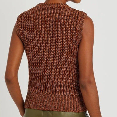 Metal Chain Sleeveless Pullover