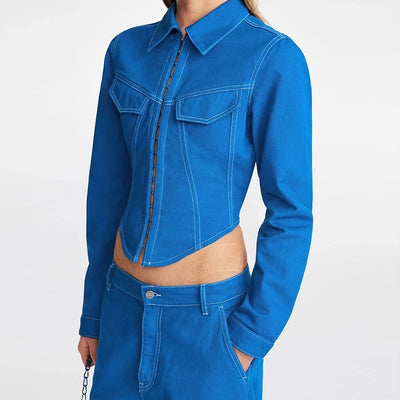 Denim Corset Shirt