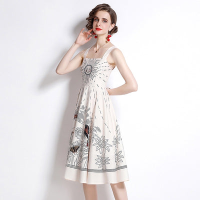 Printed Skater Dress