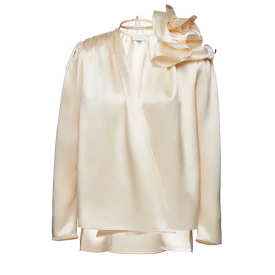 Silk Flower Blouse