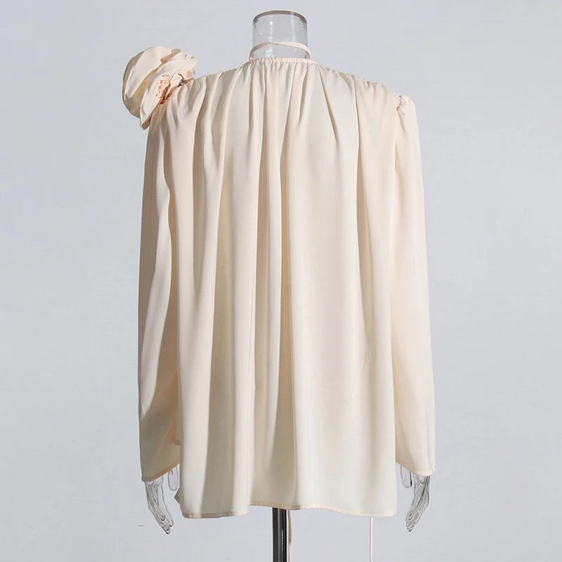 Silk Flower Blouse