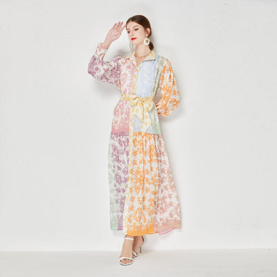 Floral Chiffon Maxi Dress