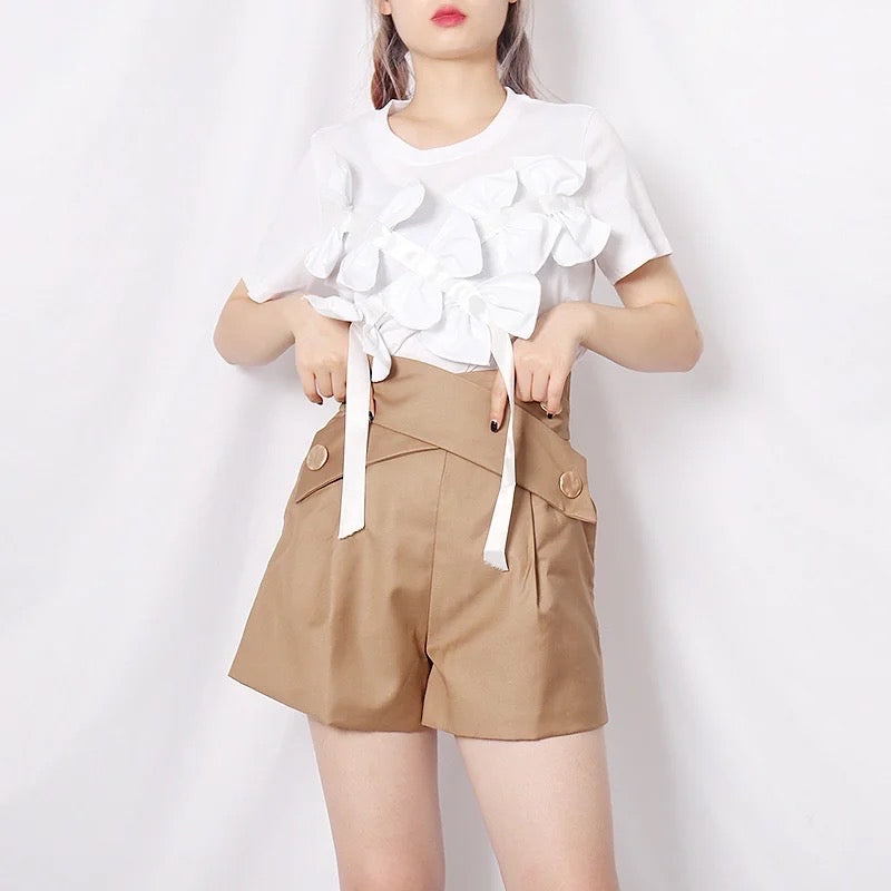 Bow T-shirt - White