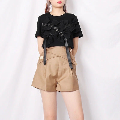 Bow T-shirt - Black