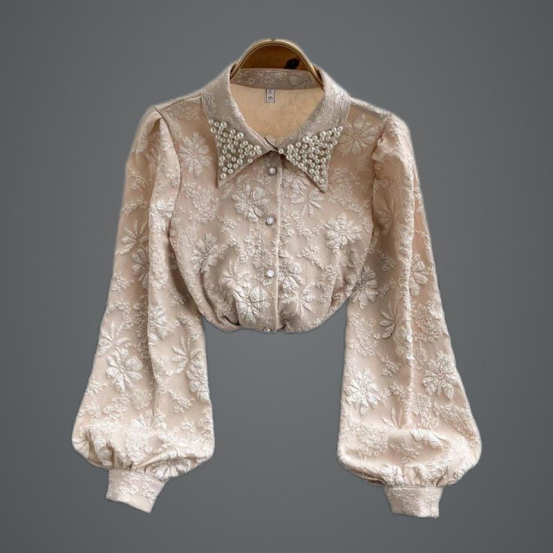 Pearl Jacquard Blouse