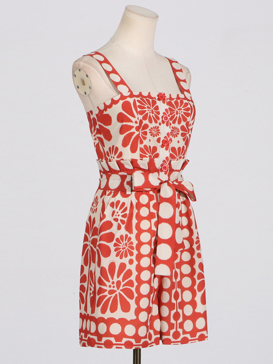 Palermo Romper - Red