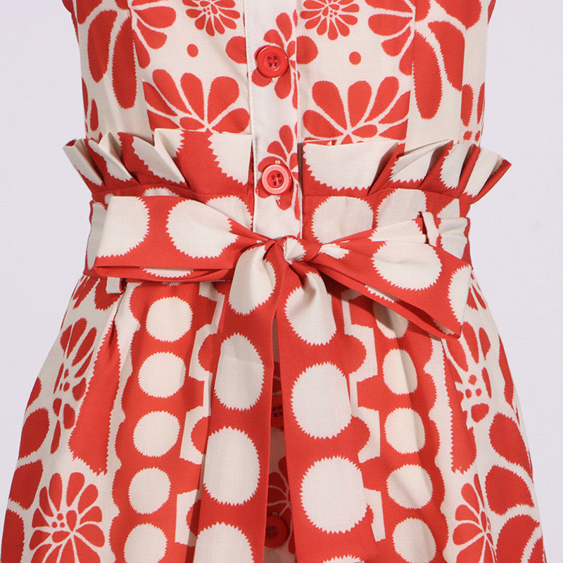 Palermo Romper - Red