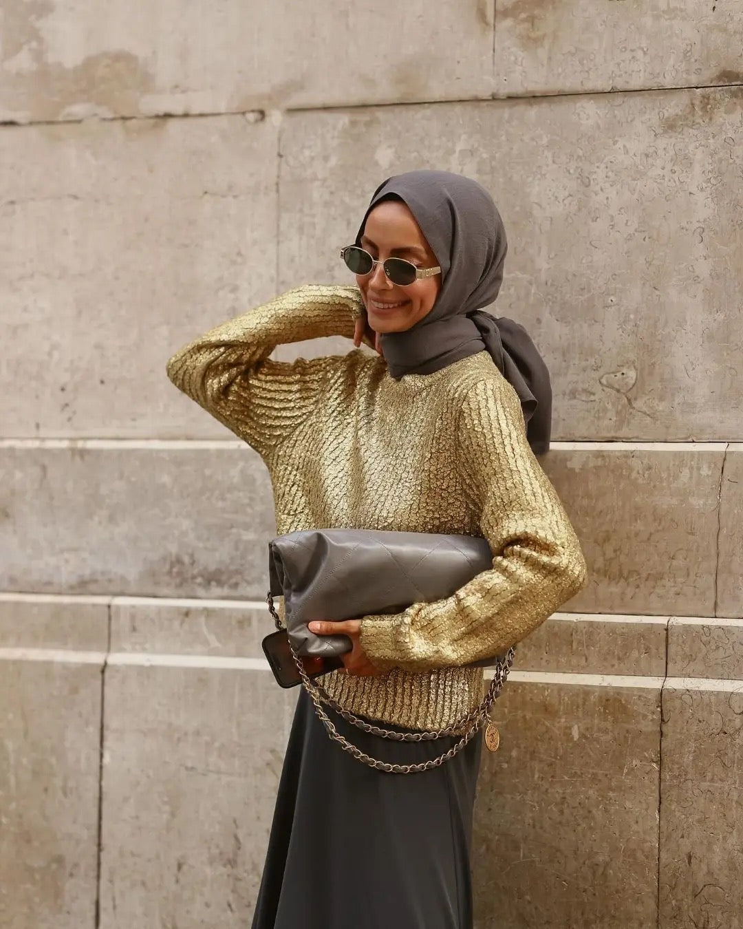 Gold Foil Sweater