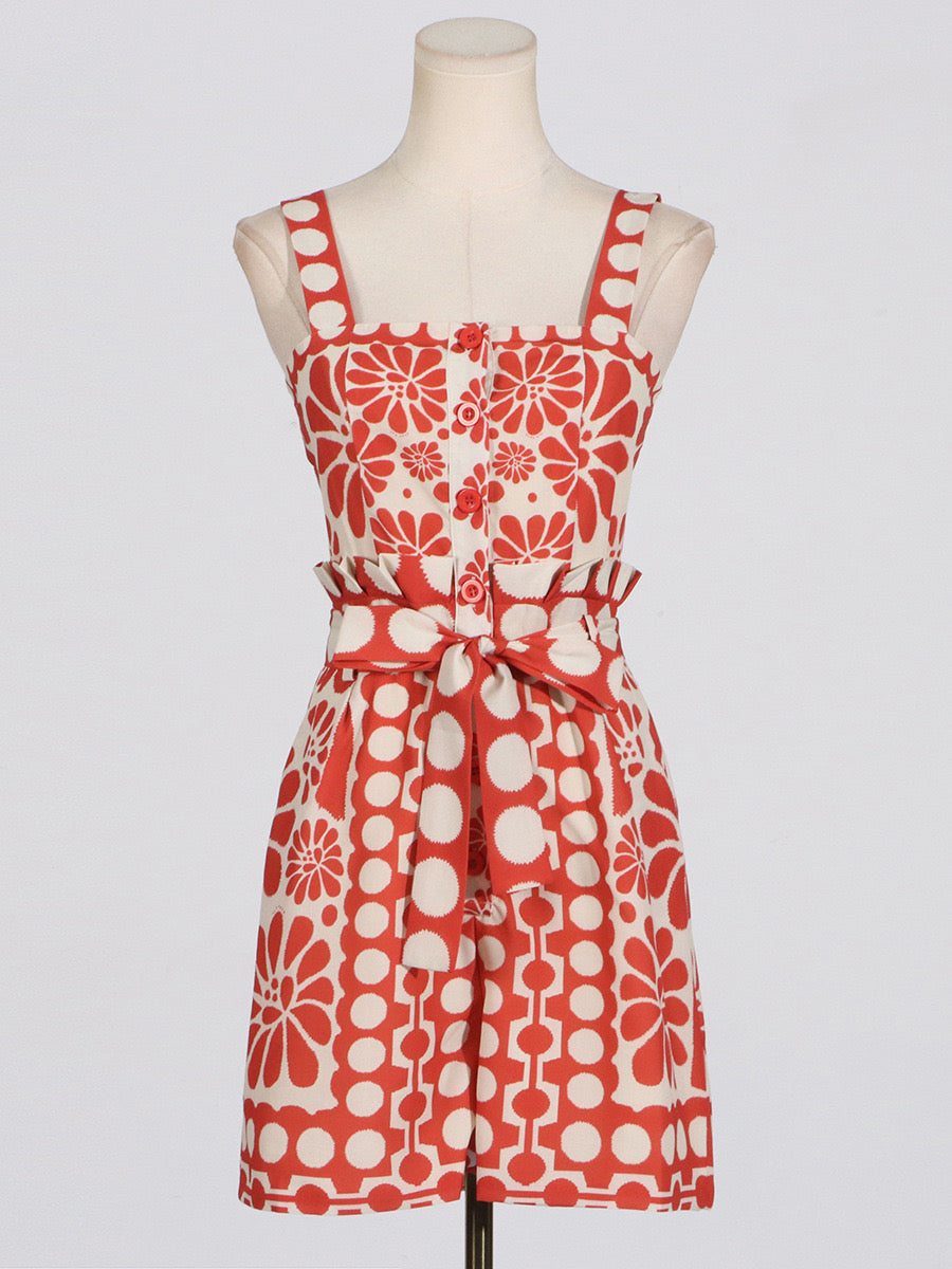 Palermo Romper - Red
