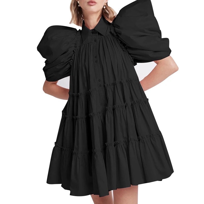 Cecilie Mini Dress - Black