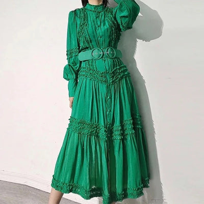 Frilled Maxi Dress