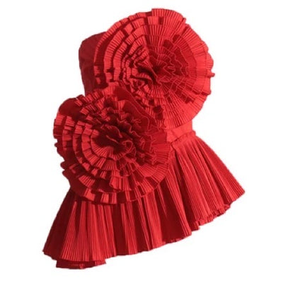 Flores Peplum Top