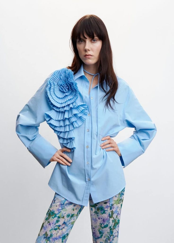 Rosette Shirt Blue