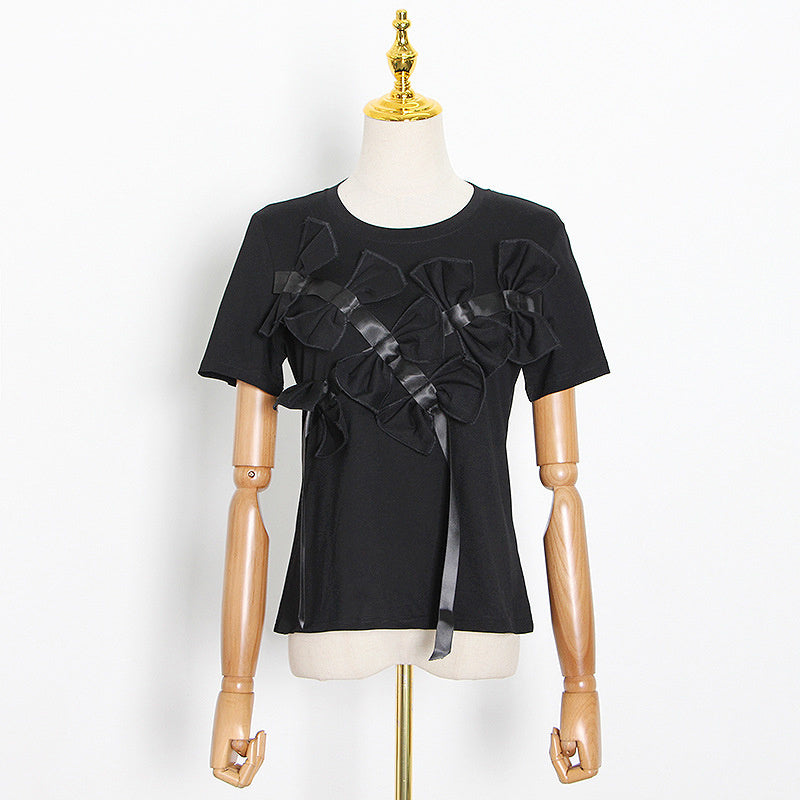 Bow T-shirt - Black