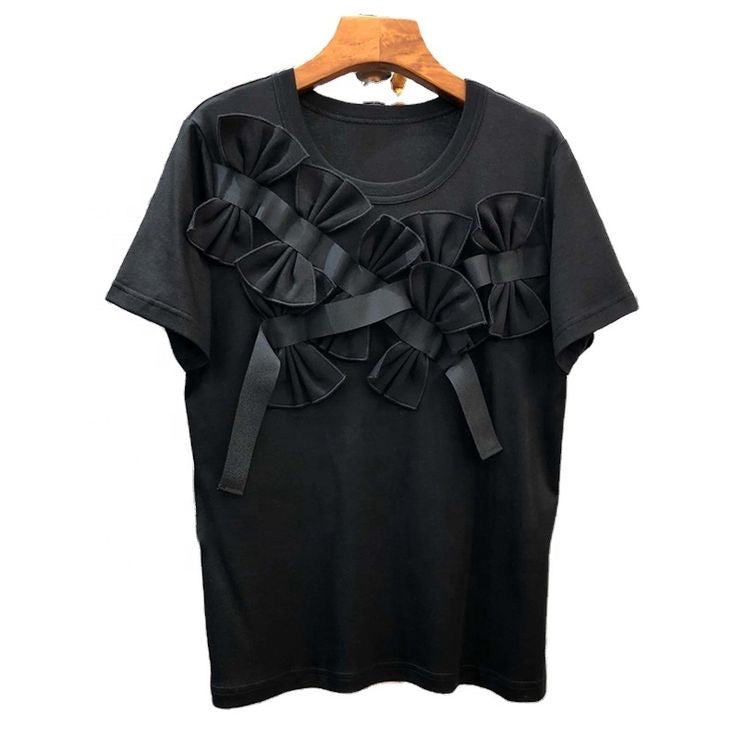 Bow T-shirt - Black