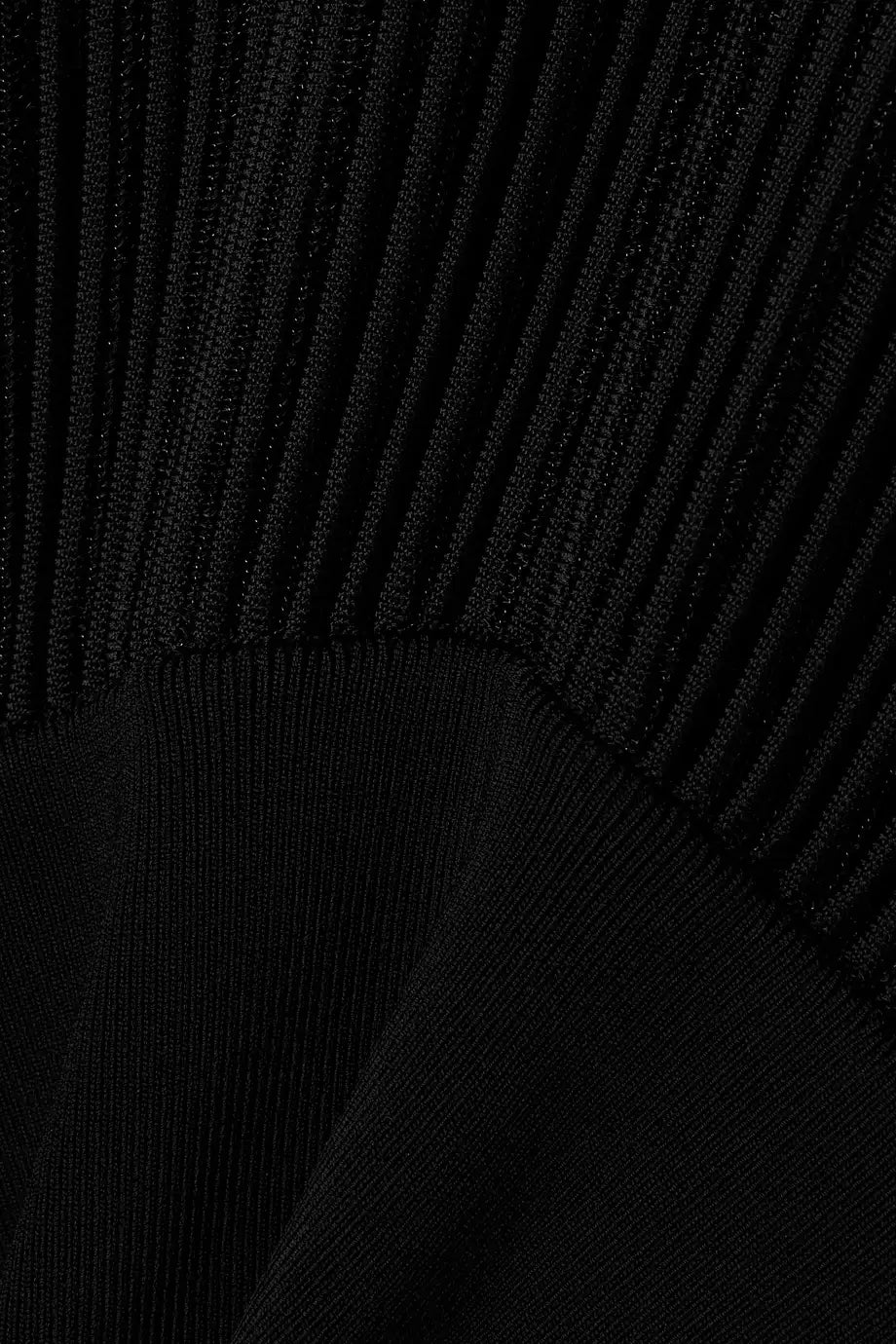 Luxe Metallic Blend Turtleneck Sweater - Black