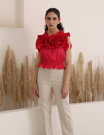 Ruffle Flora Blouse