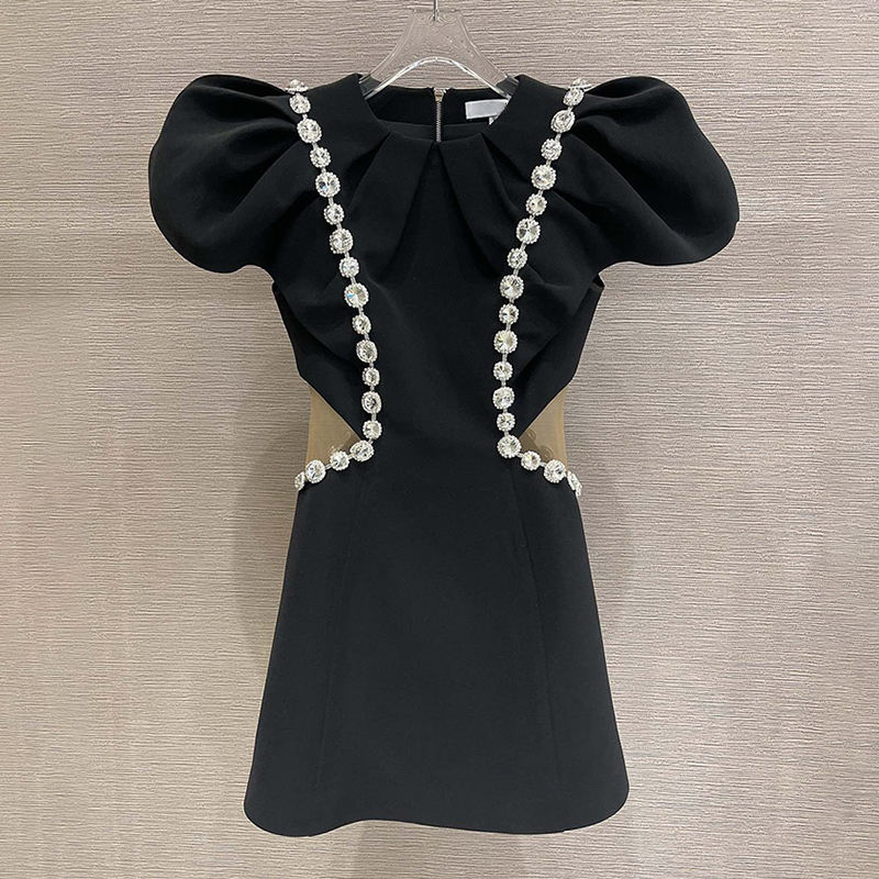 Black embellished dress