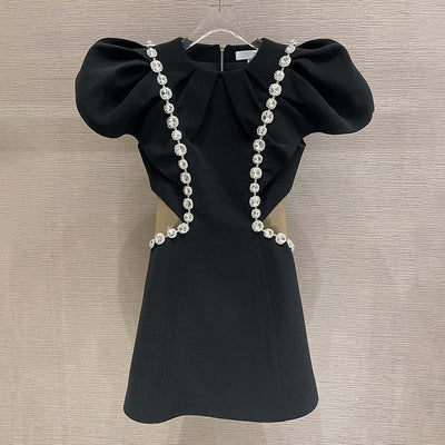 Black embellished dress