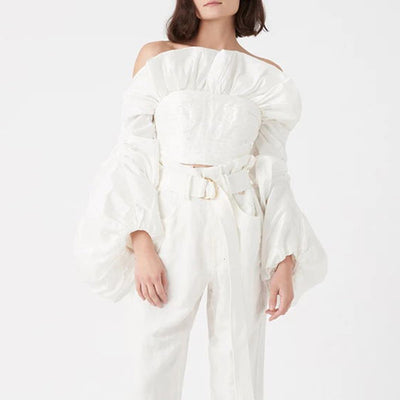 Ruched Crop Top