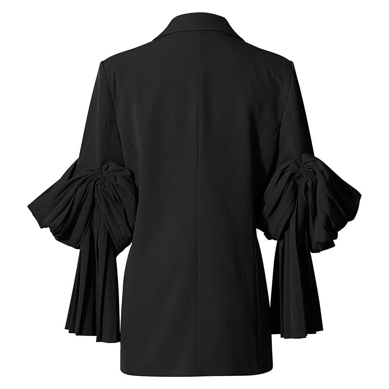 Ruched long sleeve Blazer