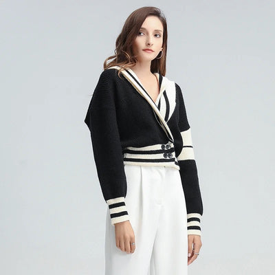 Striped Casual Knitted Sweater