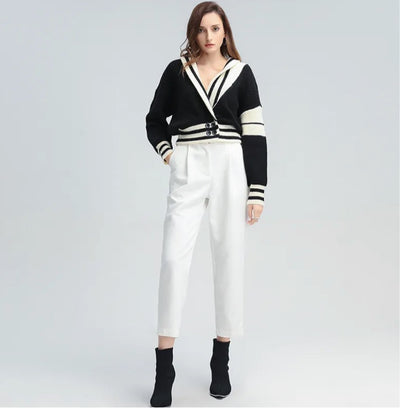 Striped Casual Knitted Sweater