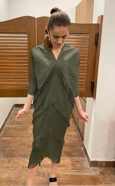Kimono Fringe Dress
