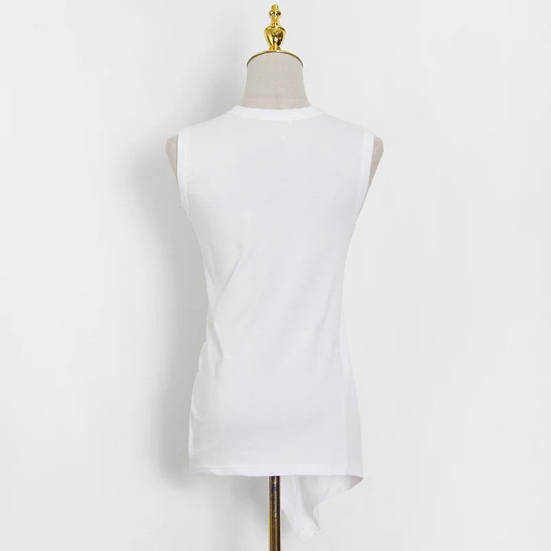 Side draped top