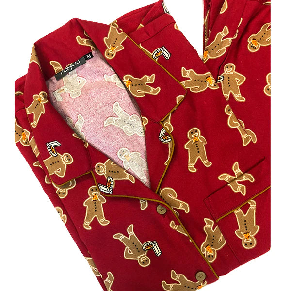 Gingerbread Flannel Nightsuit Set